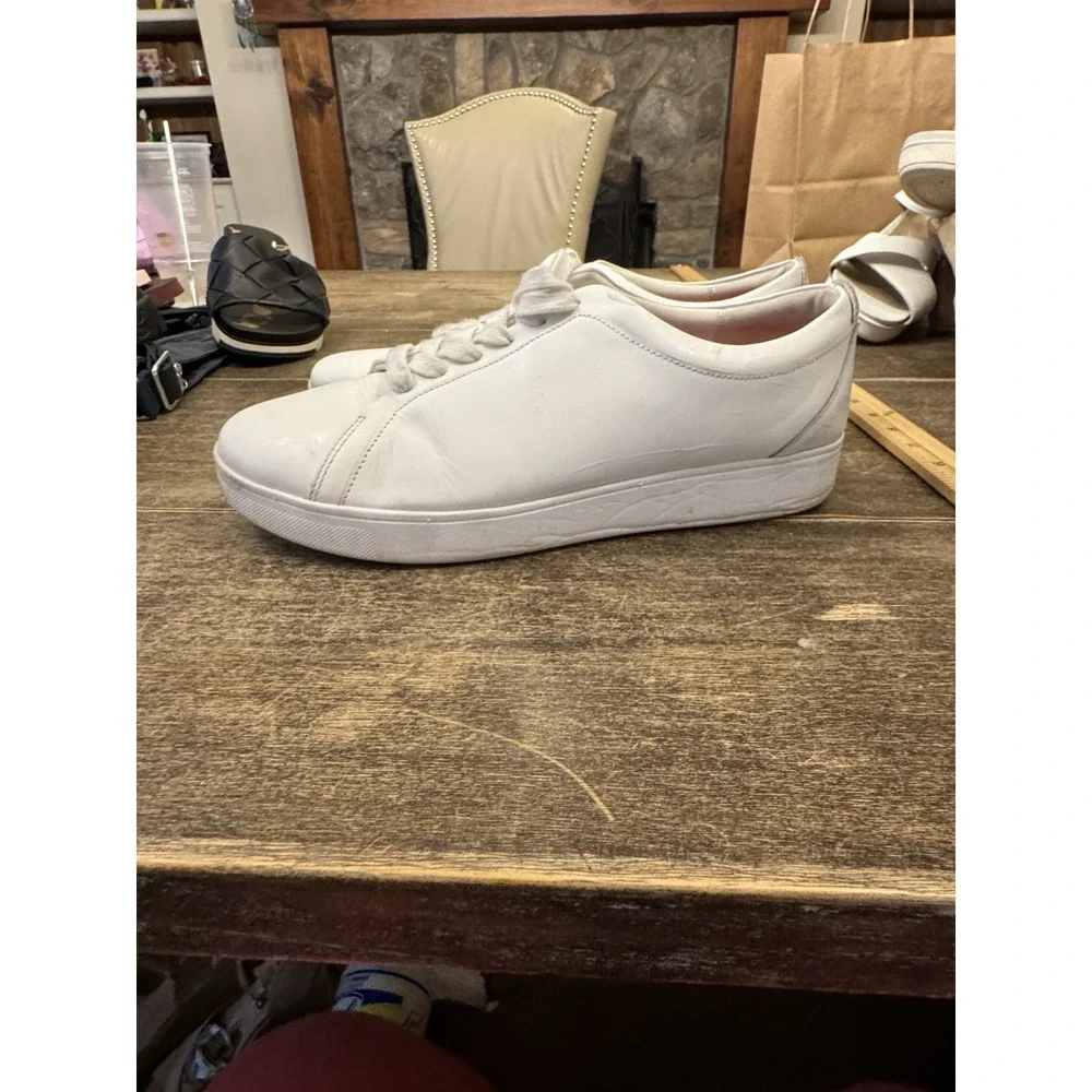Fit Flop Urban‎ White Leather Rally Sneaker Women's Size 11